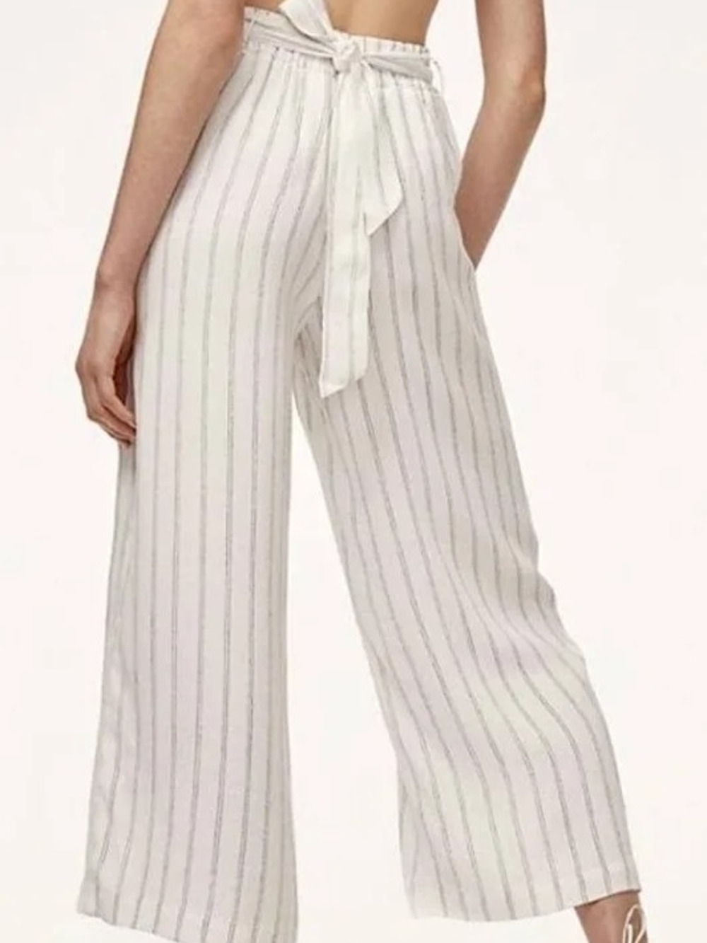NWOT Aritzia Wilfred Faun Crepe Pants - Oak/Black Size M